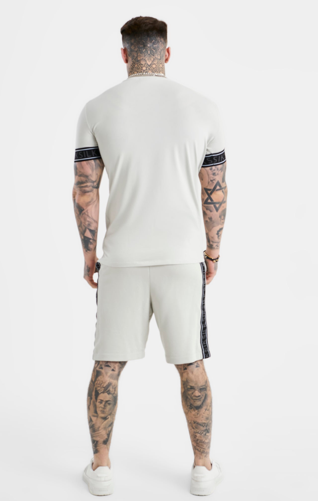 SikSilk Tape Shorts - Grey (4)