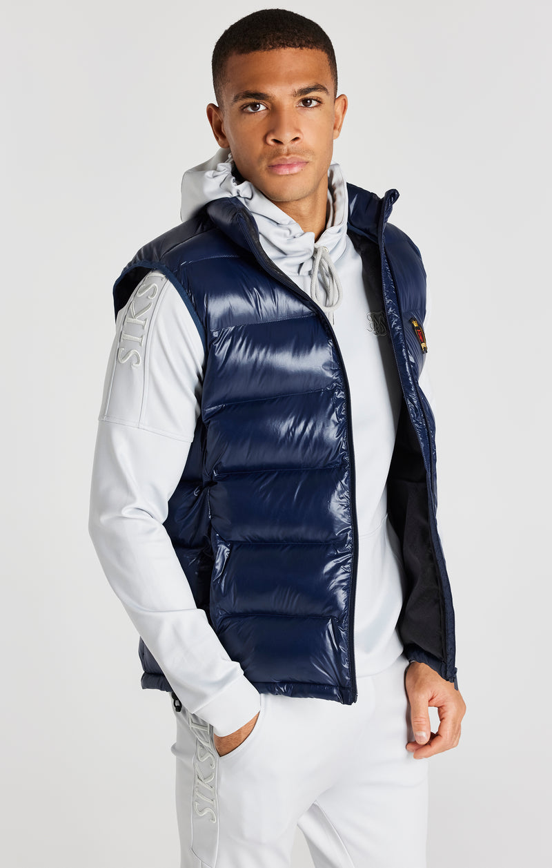 Navy Bubble Gilet