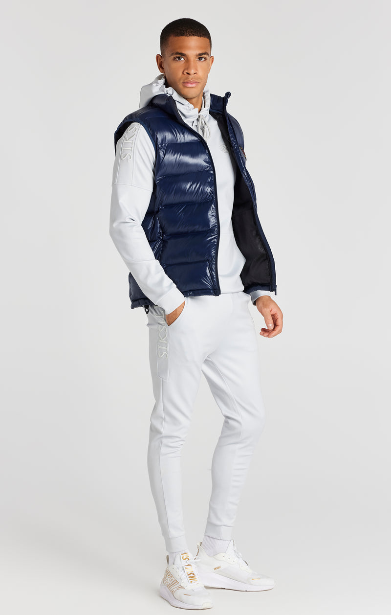 Navy Bubble Gilet (1)