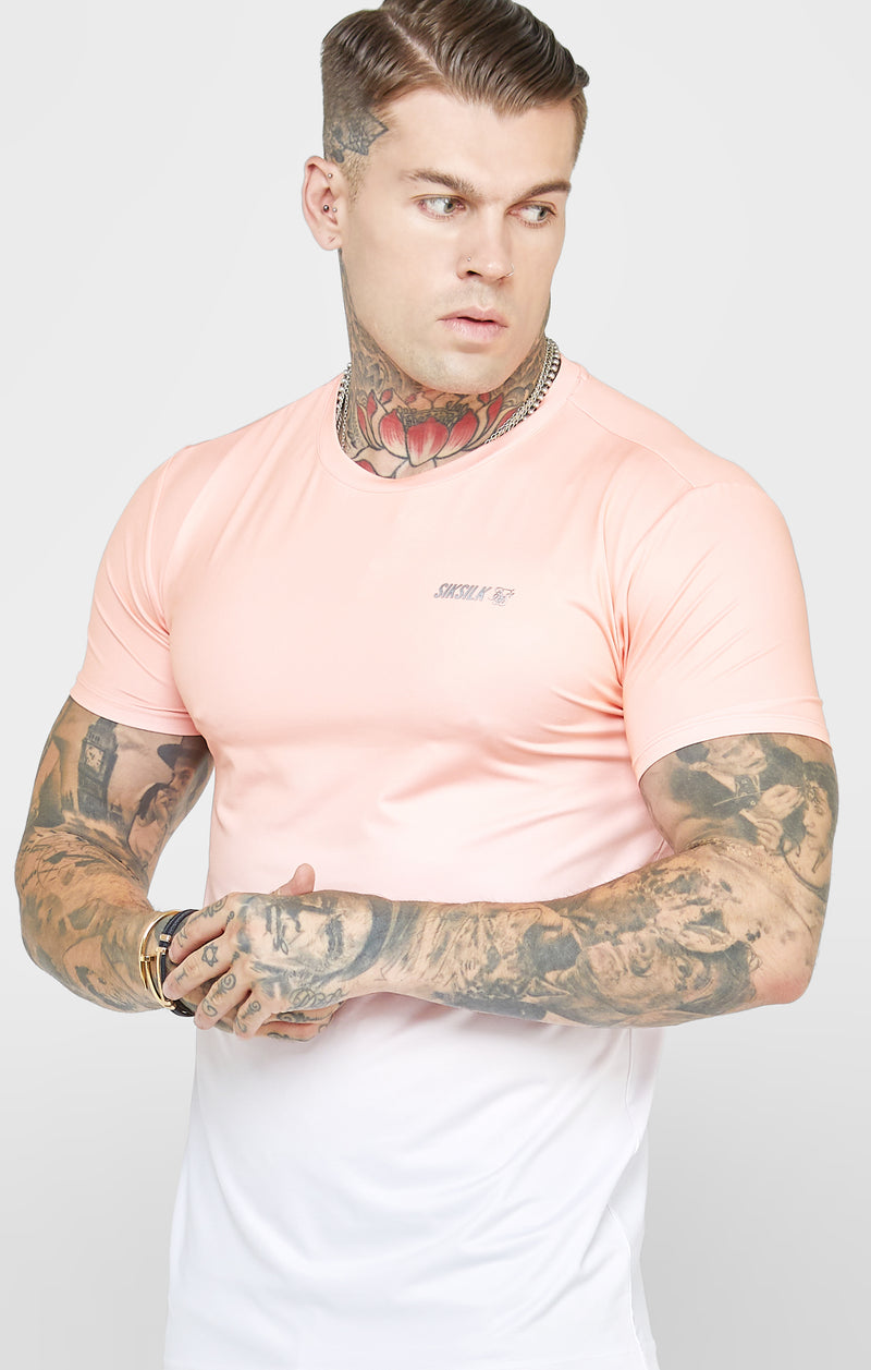 Coral Sports Fade Muscle Fit T-Shirt