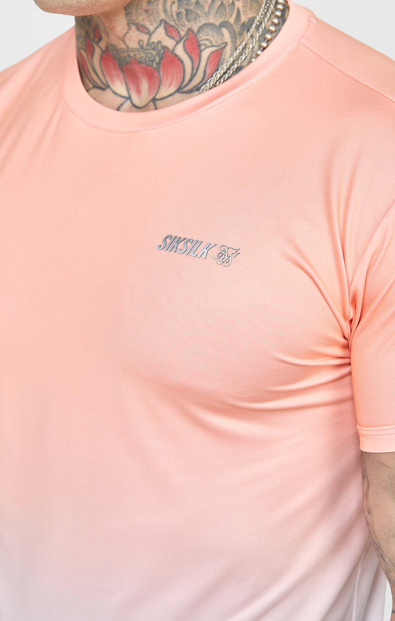 Coral Sports Fade Muscle Fit T-Shirt (1)