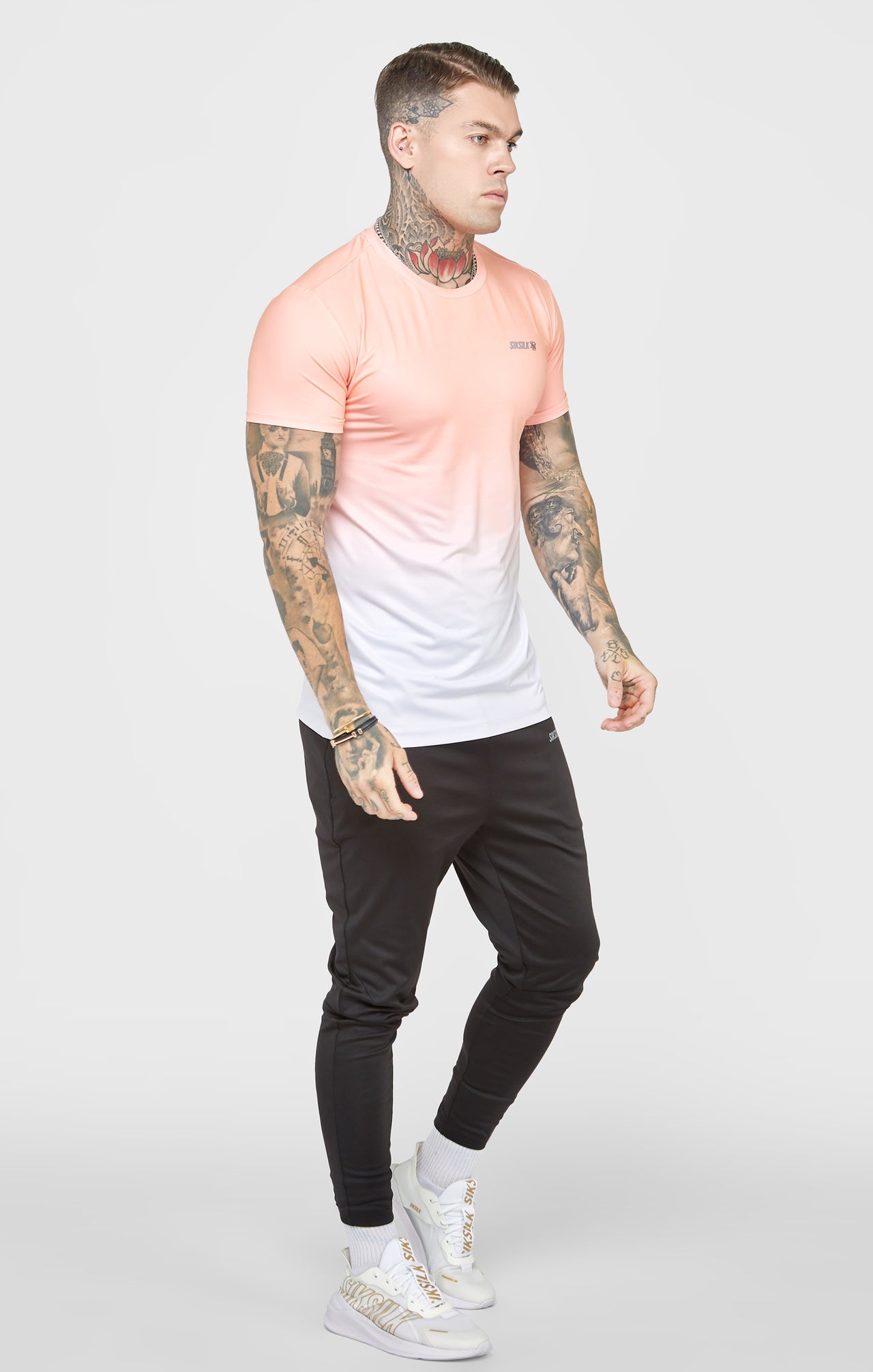 Coral Sports Fade Muscle Fit T-Shirt (3)