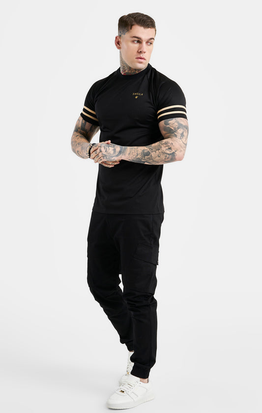Black Mesh Short Sleeve T-Shirt