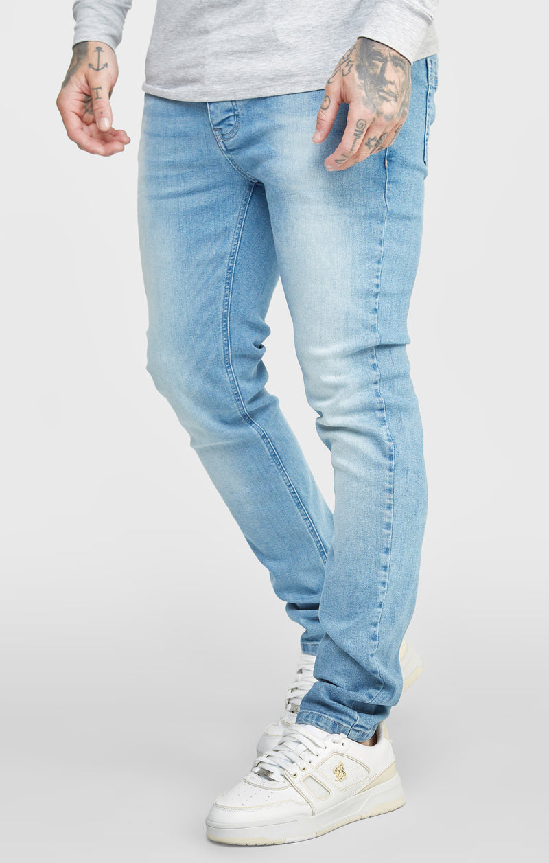 Blue Wash Slim Fit Denim