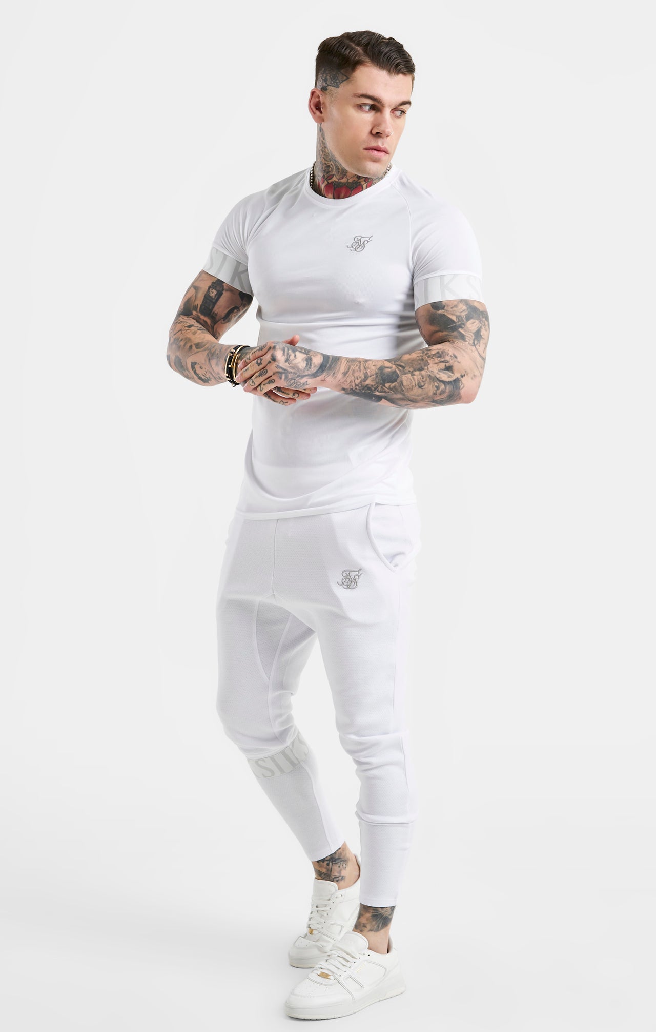 SikSilk Dynamic Tech T-Shirt - White (3)