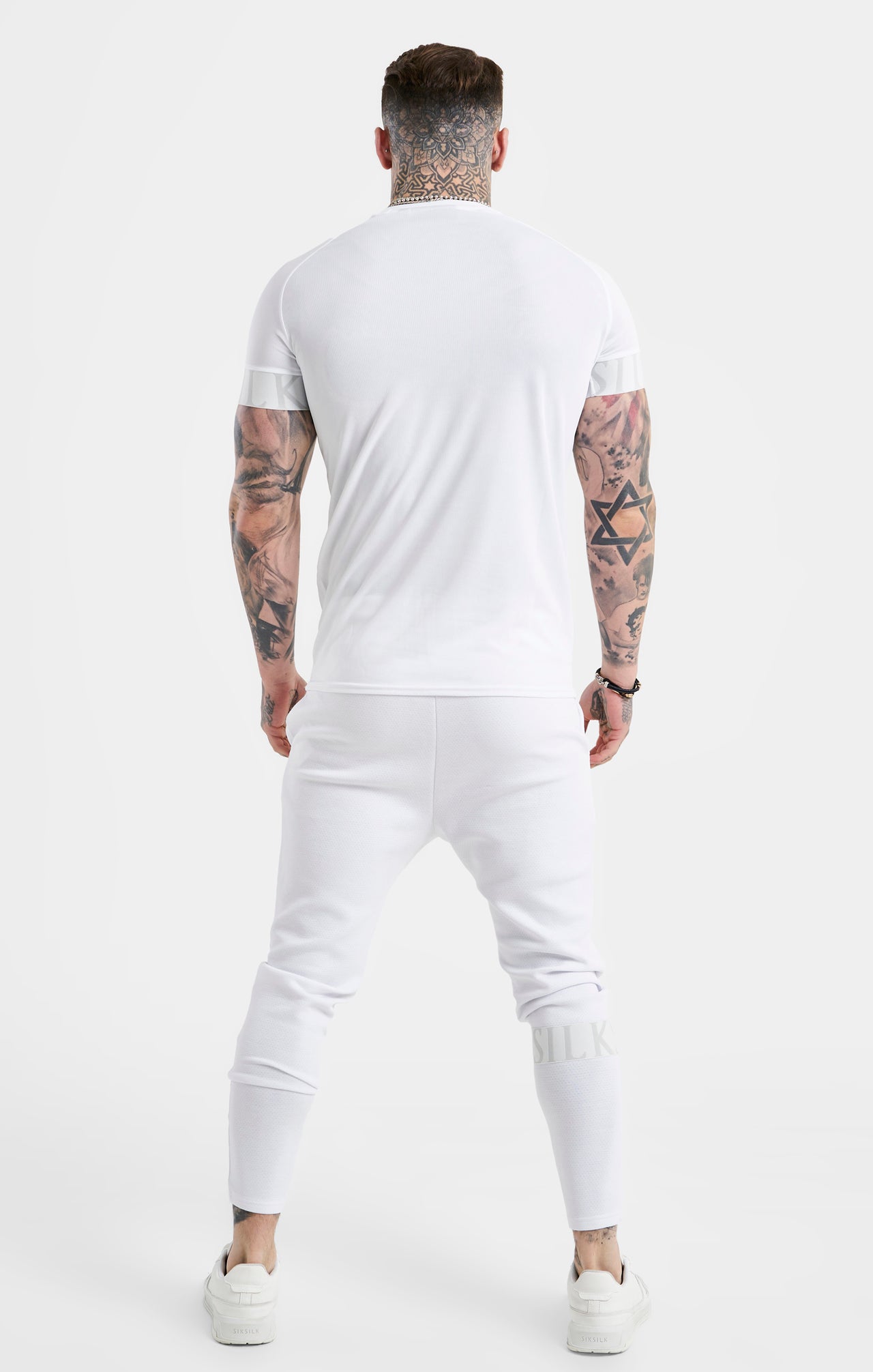 SikSilk Dynamic Tech T-Shirt - White (4)