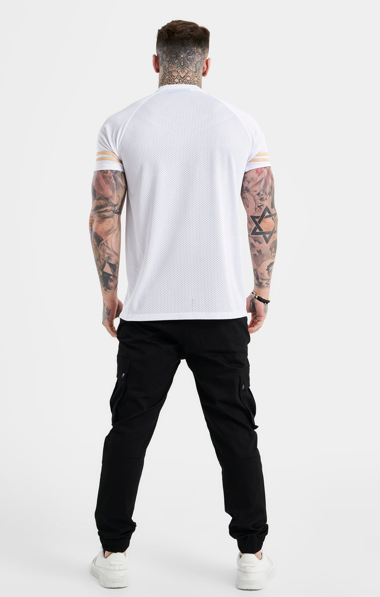 White Mesh Sport T-Shirt (4)