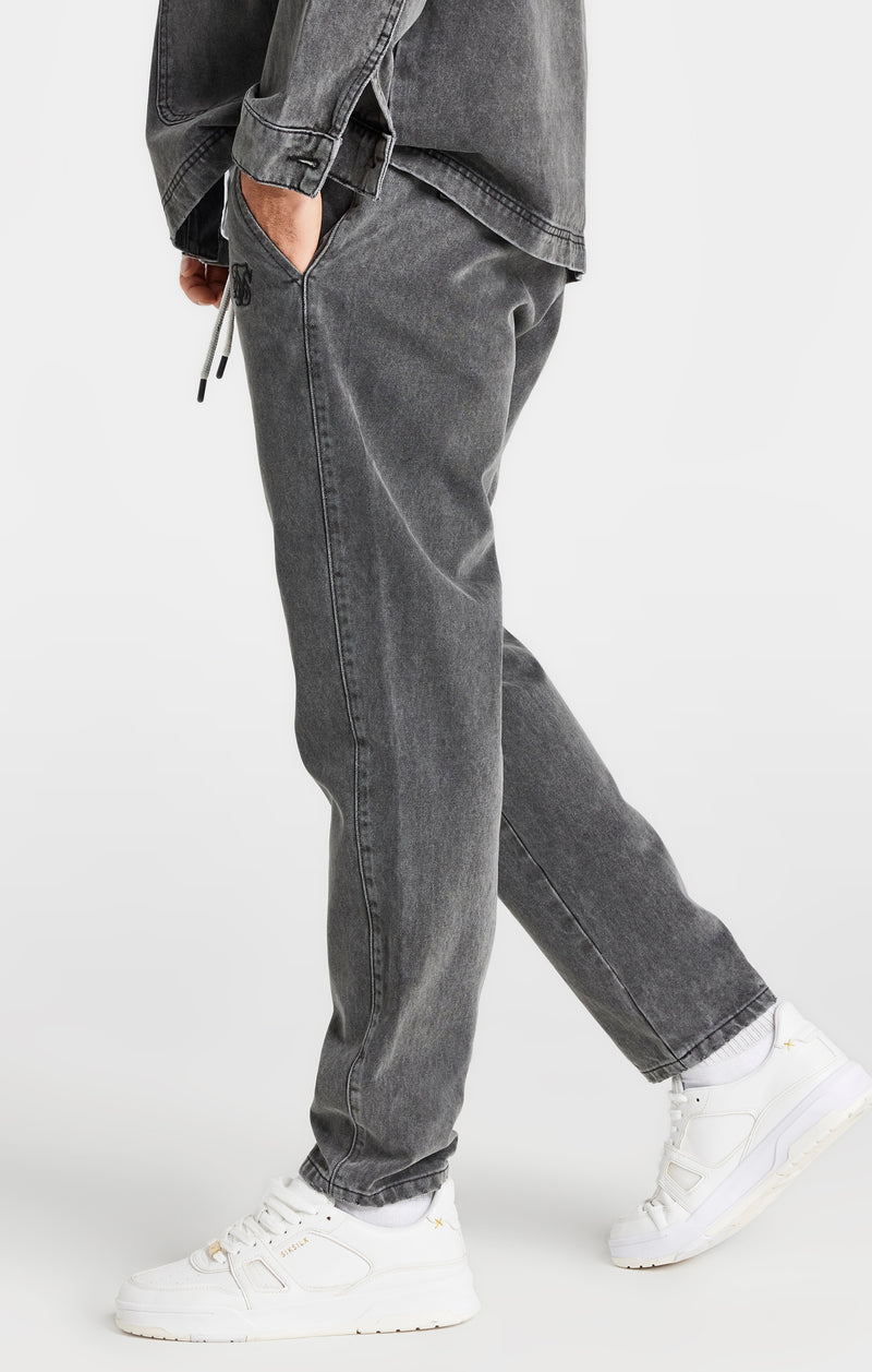 Black Woven Stretch Jogger (1)