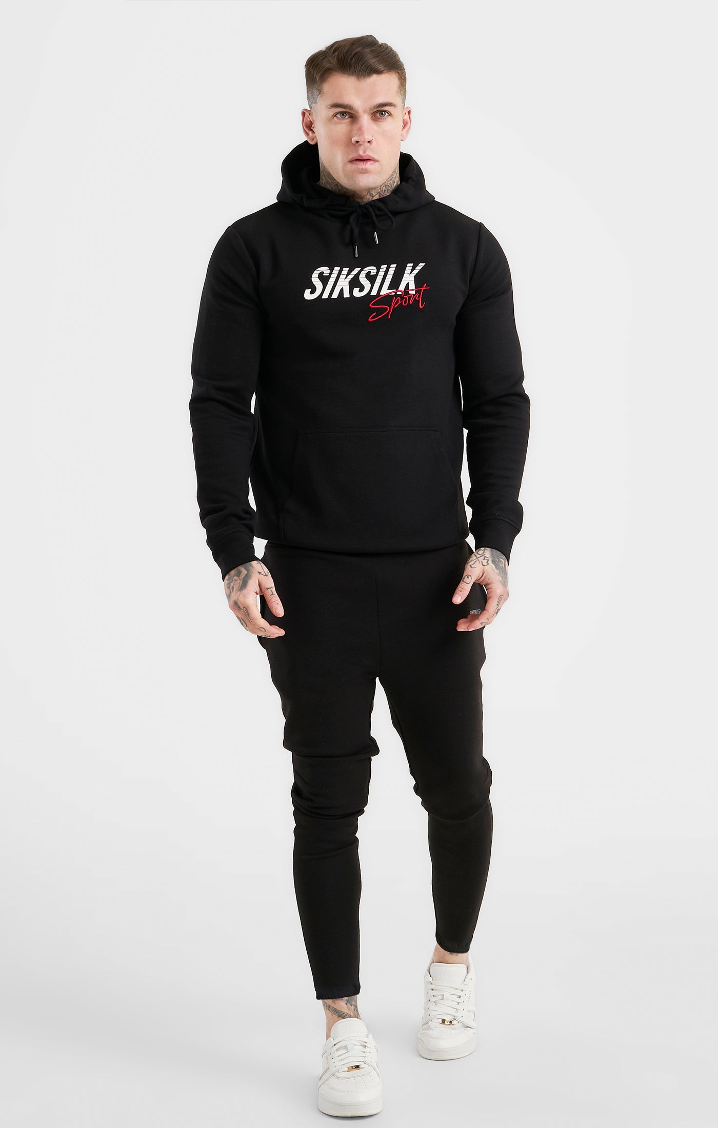 Load image into Gallery viewer, Black Sports Zip Pant (2)