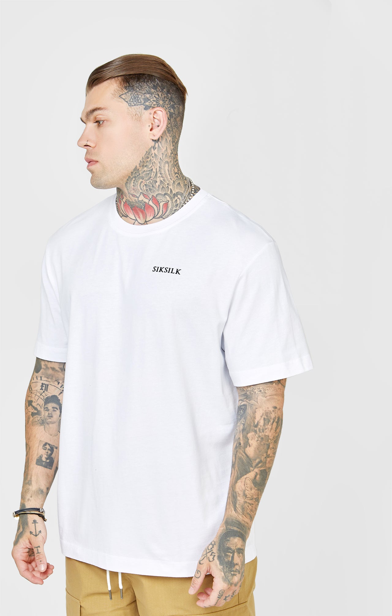 White Oversized Back Logo T-Shirt (1)