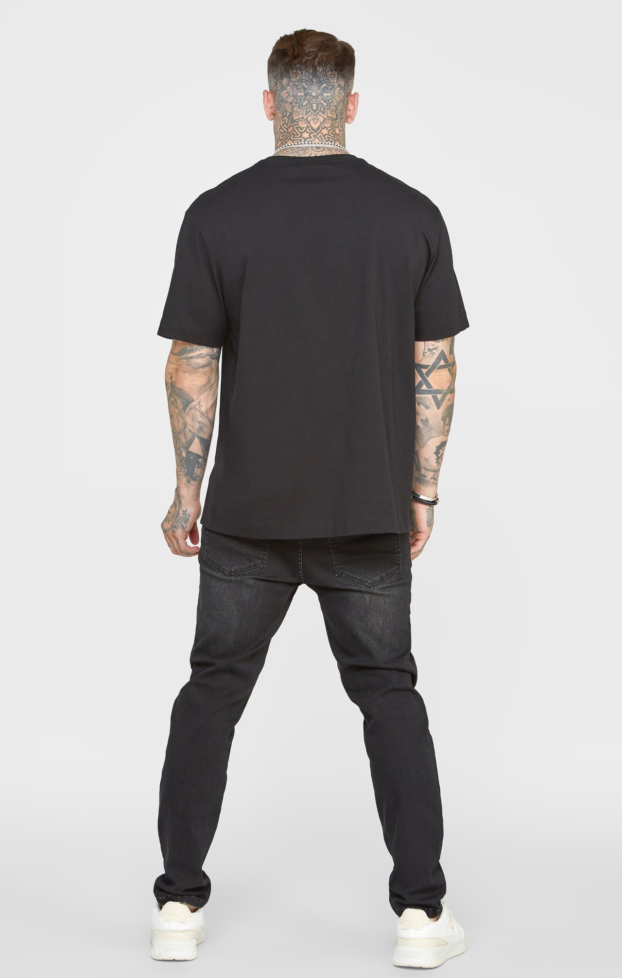 Black Oversized Back Logo T-Shirt (4)