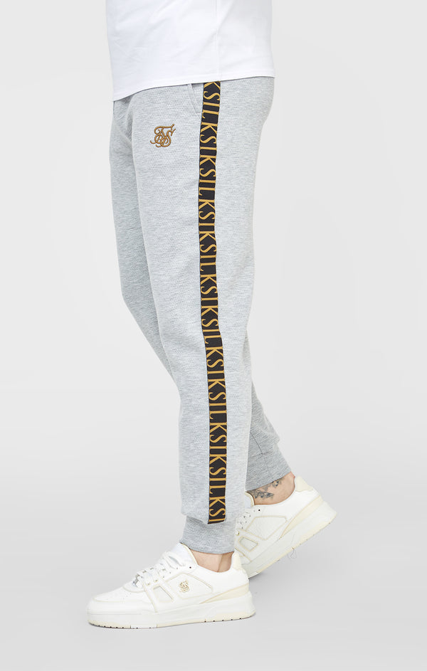Grey Marl Fitted Track Pant