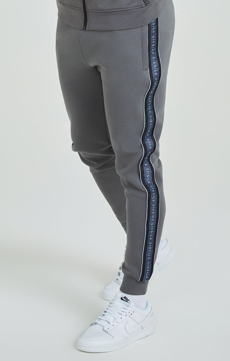 Grey Branded Tape Track Pant