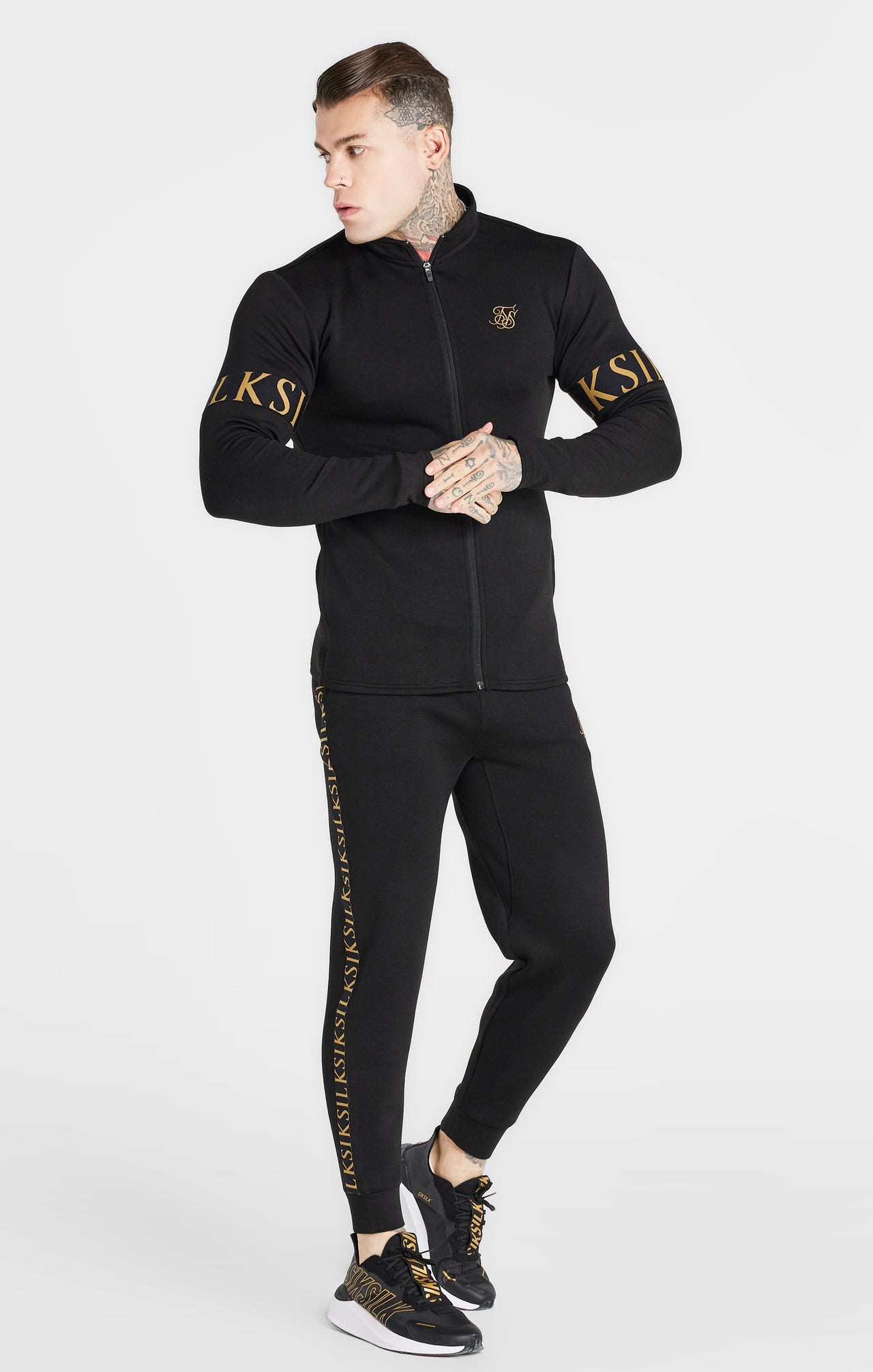 Black Dynamic Fitted Track Pant (1)