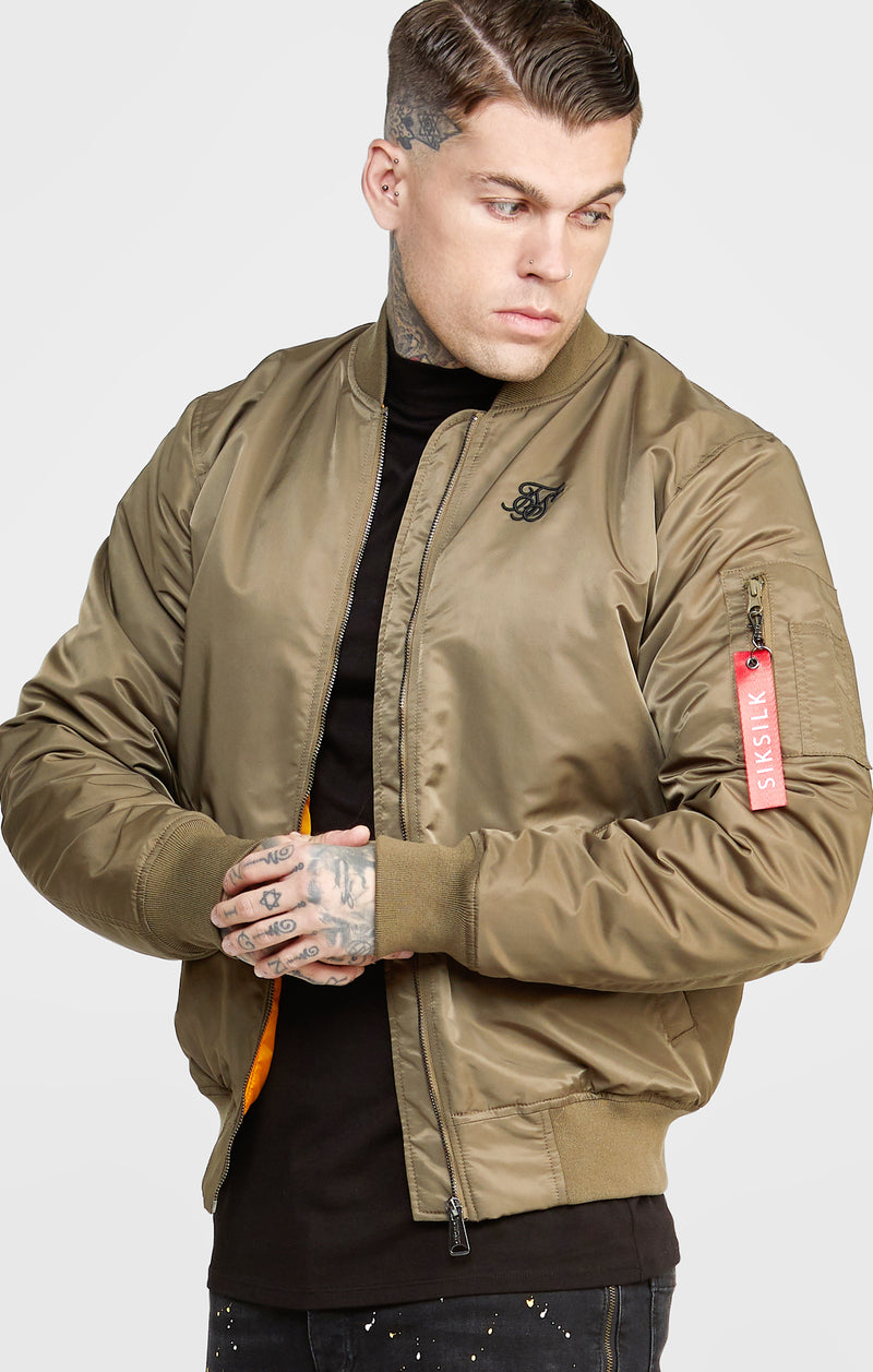 Khaki Flight Bomber Jacket