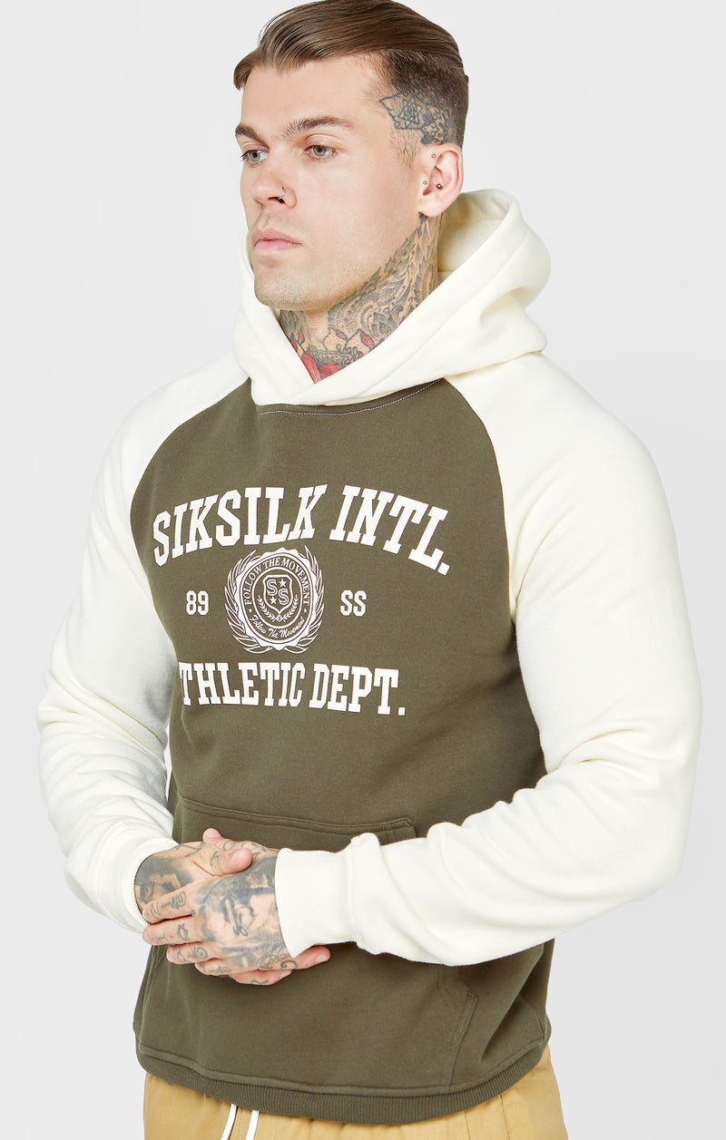 Khaki Raglan Oversized Hoodie