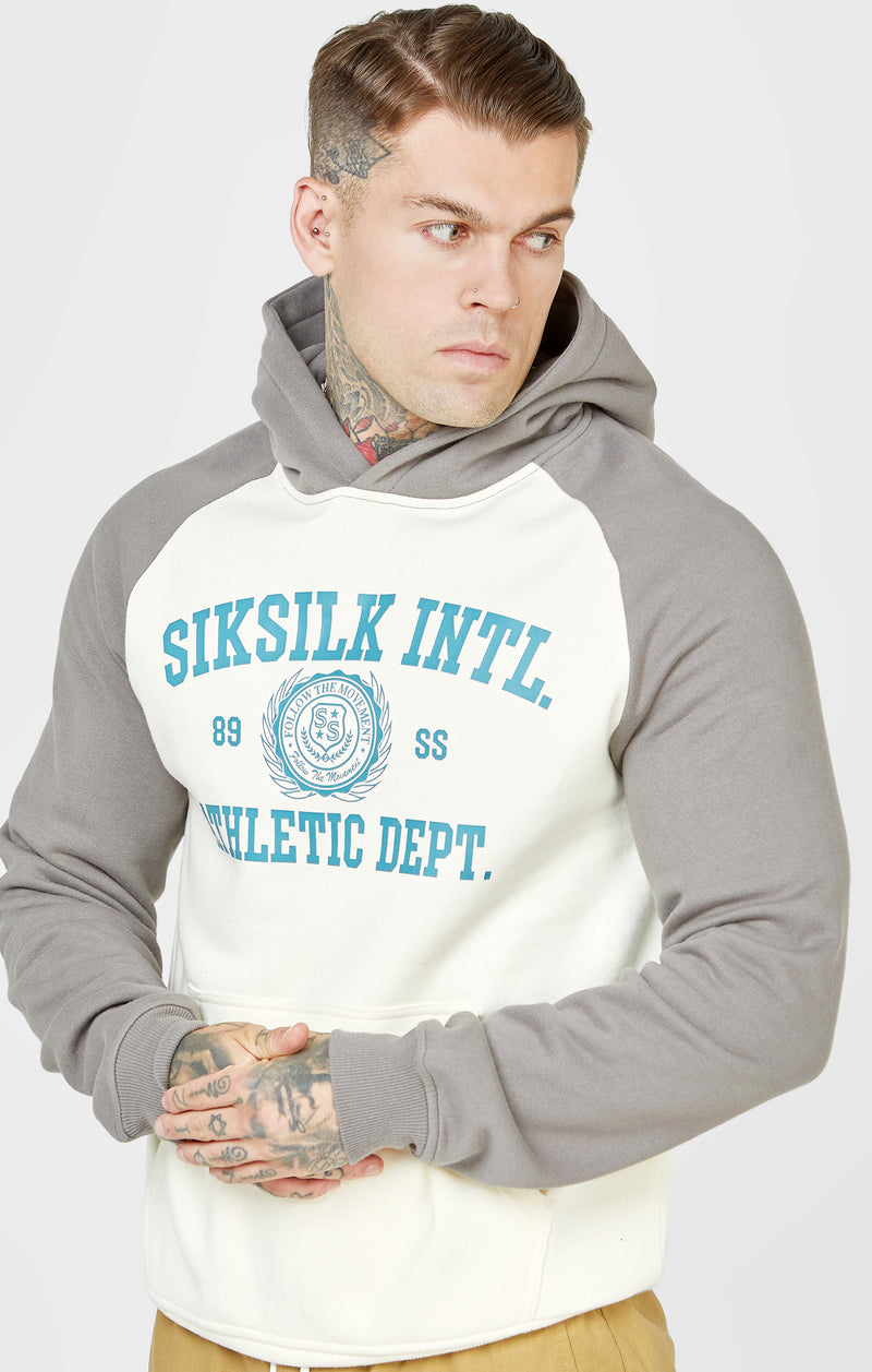 Grey Raglan Oversized Hoodie