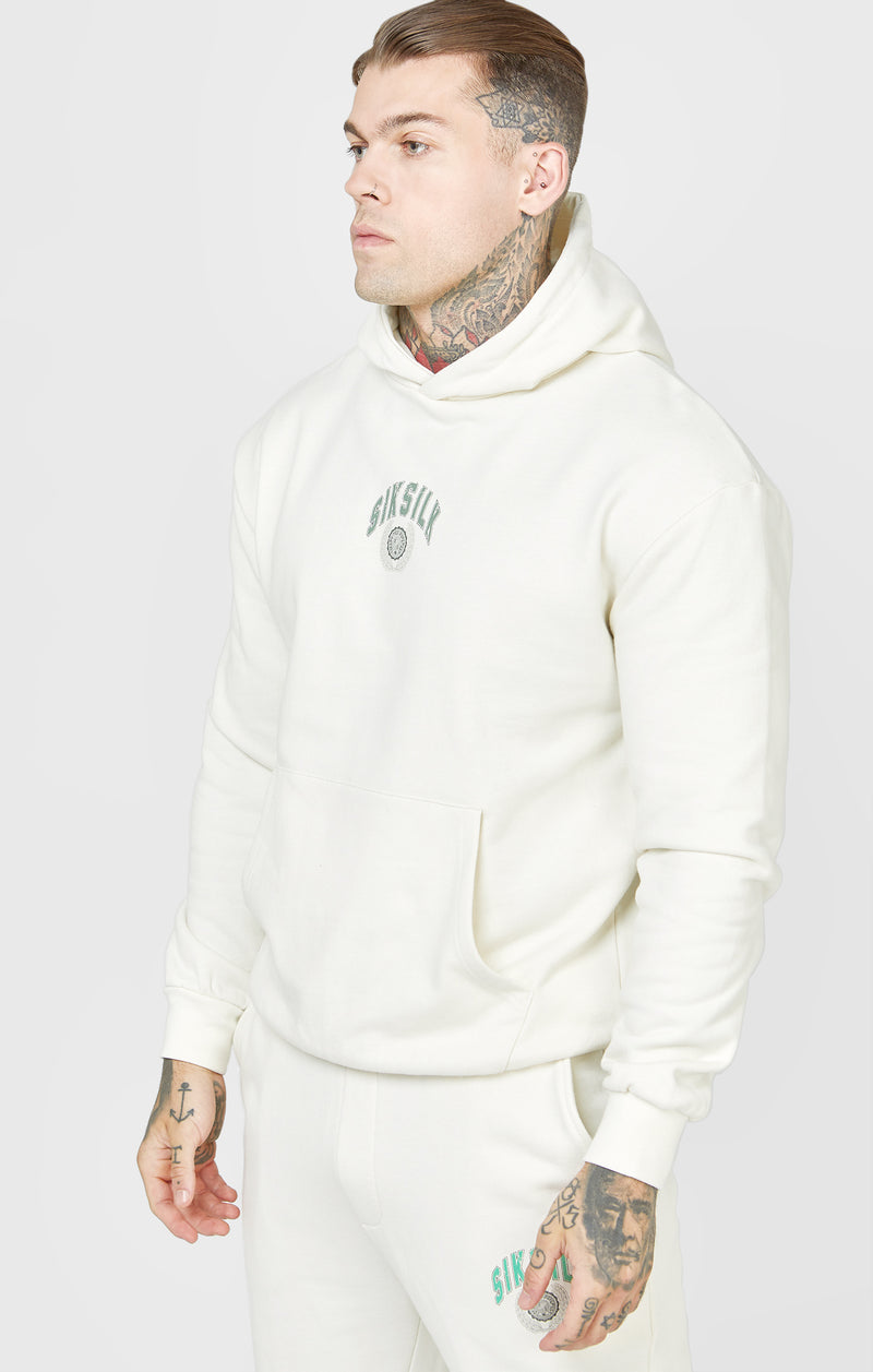 Ecru Varsity Hoodie