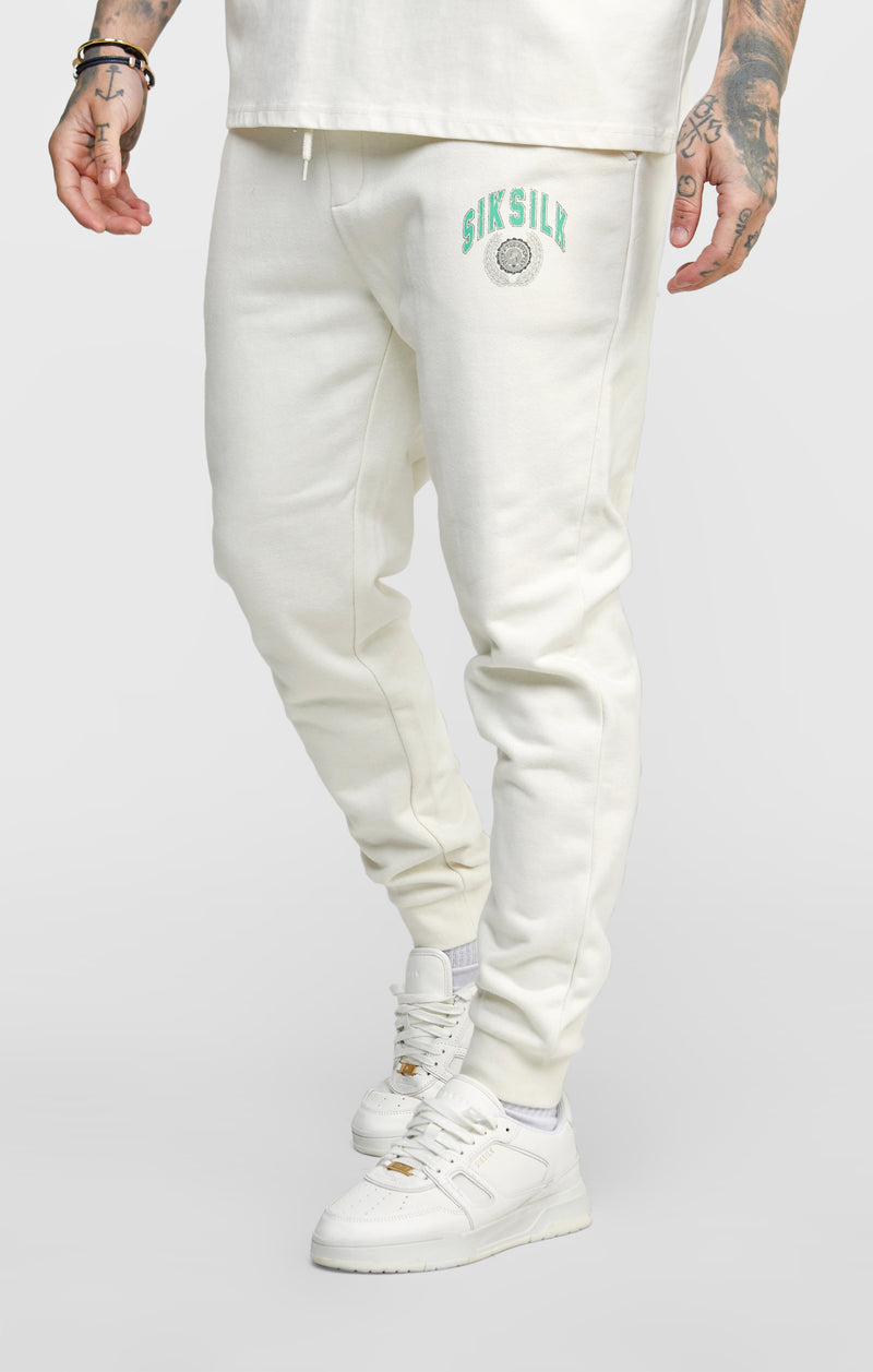 Ecru Varsity Jogger