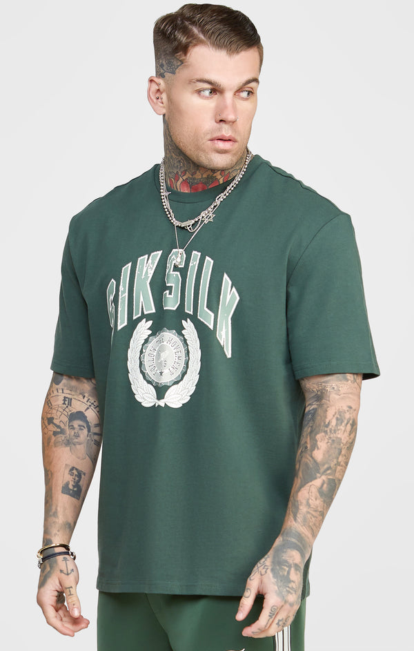 Green Oversized Graphic T-Shirt