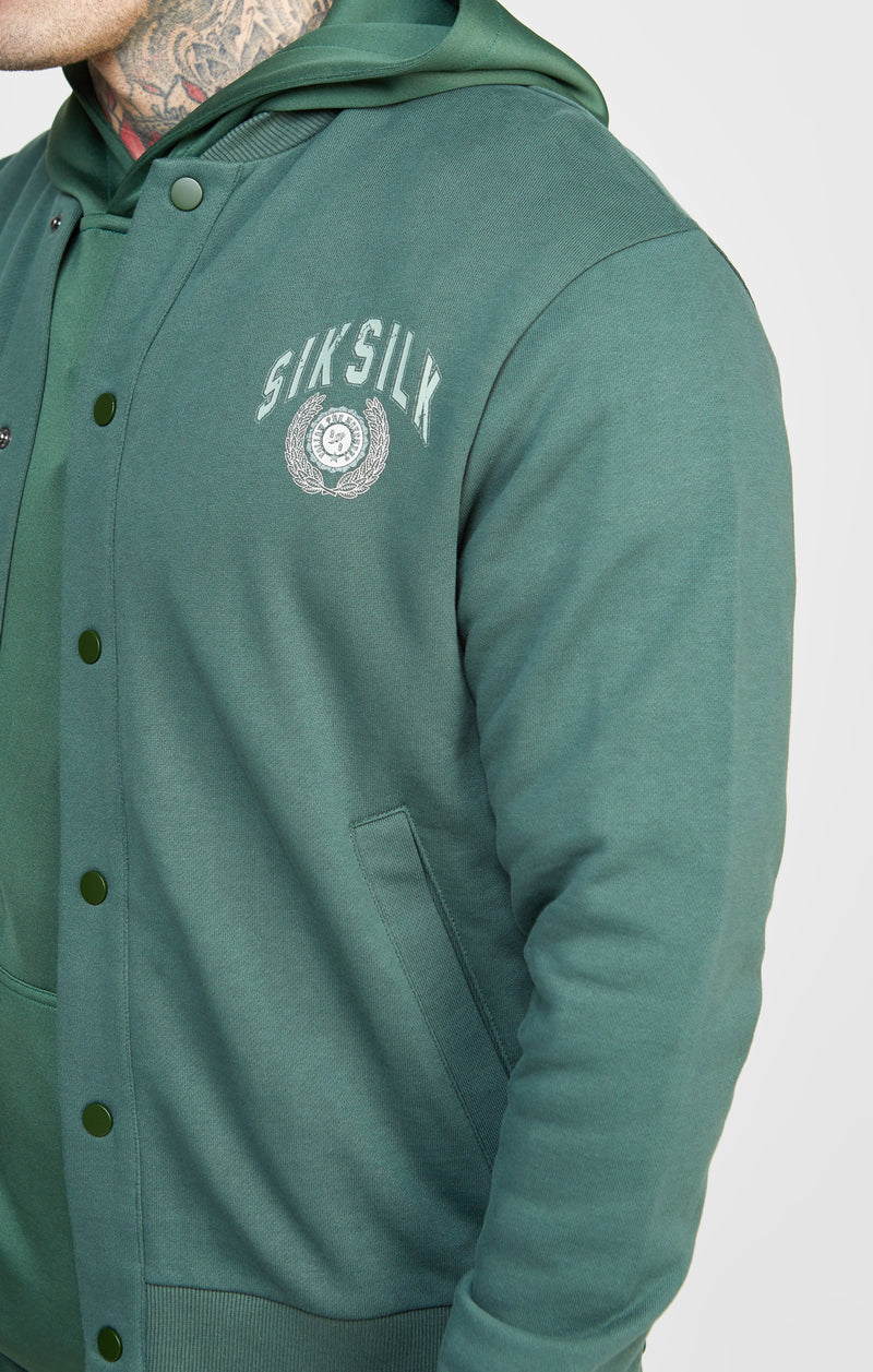 Green Relaxed Varsity Bomber (1)