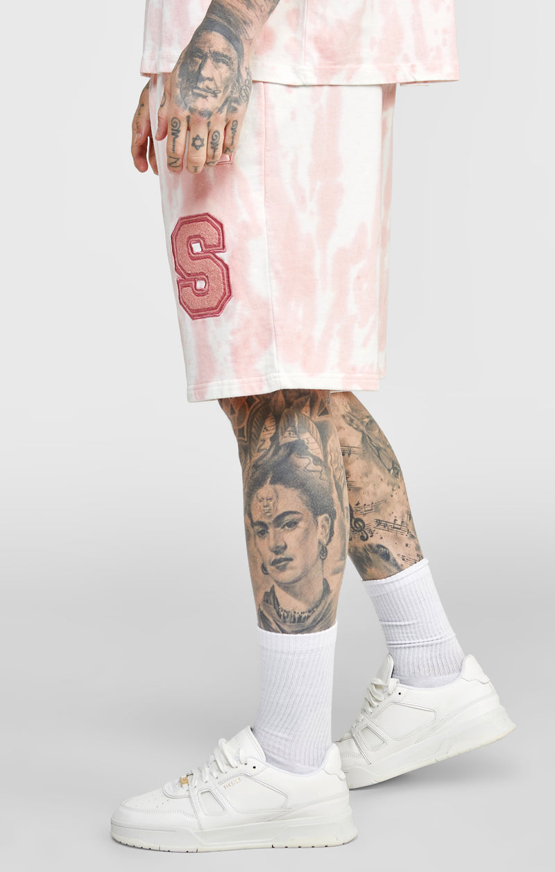 Pink Tie Dye Jogger Short (1)