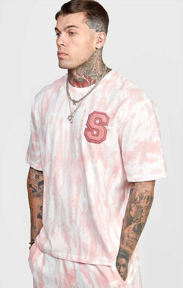 Pink Tie Dye Oversized T-Shirt