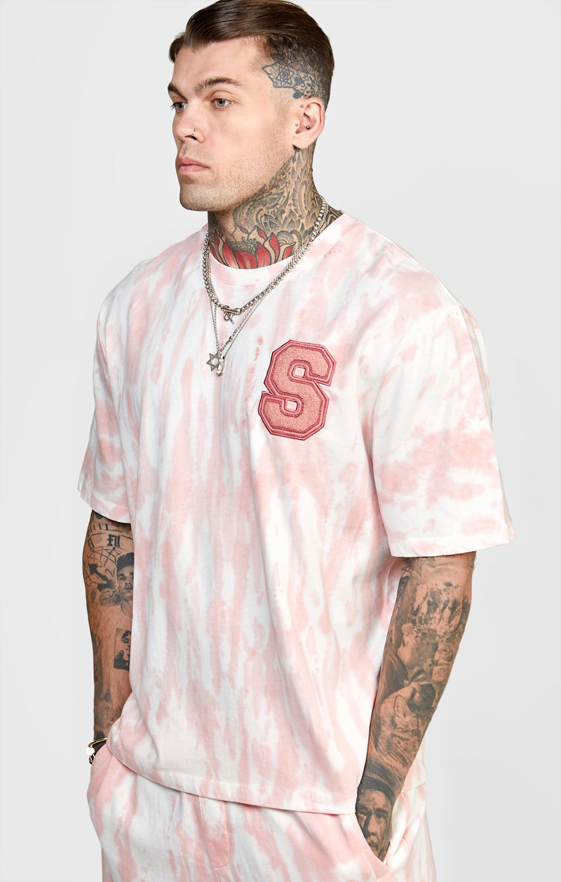 Pink Tie Dye Oversized T-Shirt