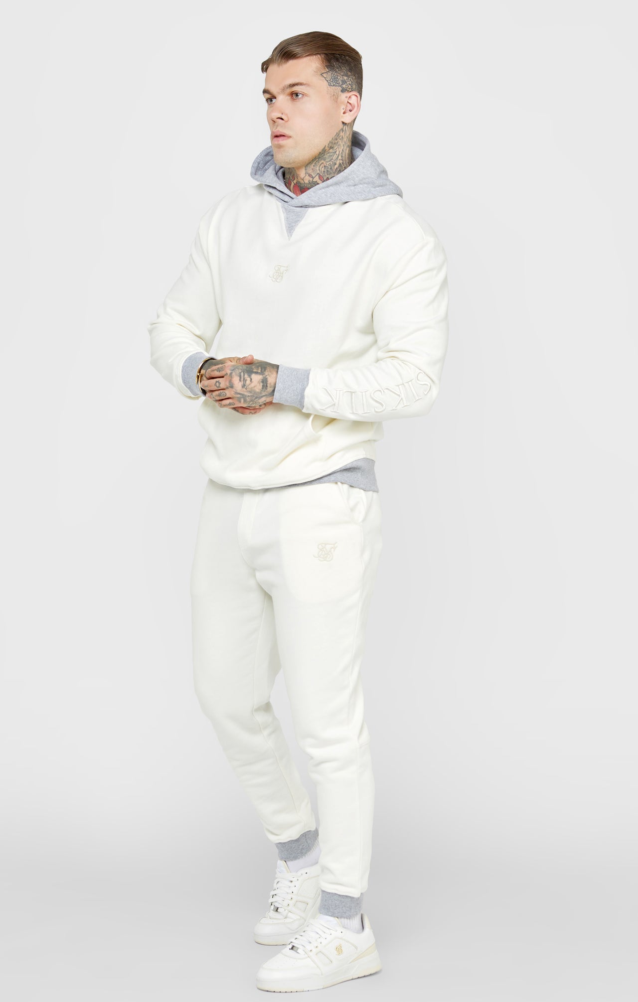 Ecru Contrast Hood Hoodie (3)