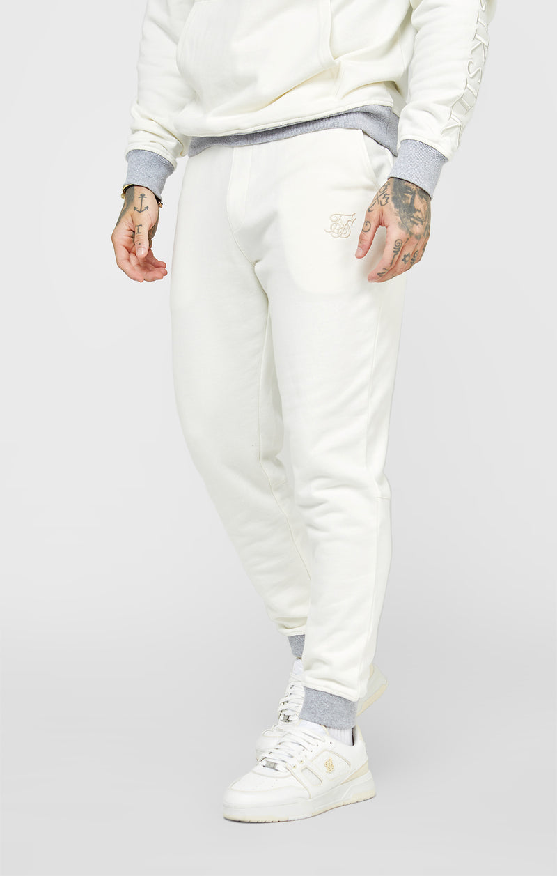 Ecru Contrast Waistband Jogger