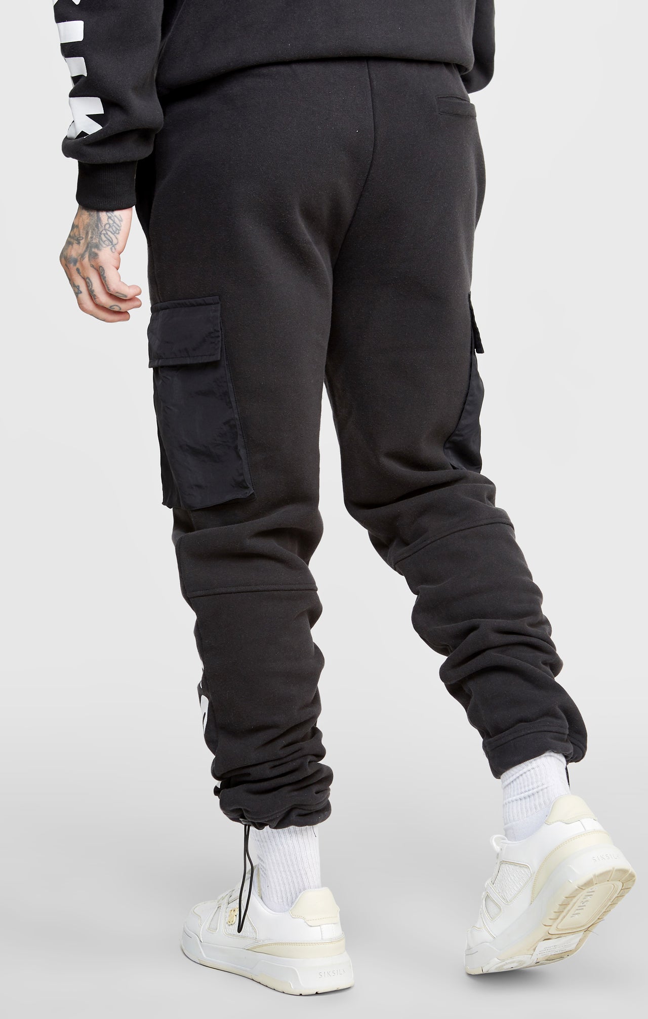 Black Contrast Pocket Cargo Pant (3)