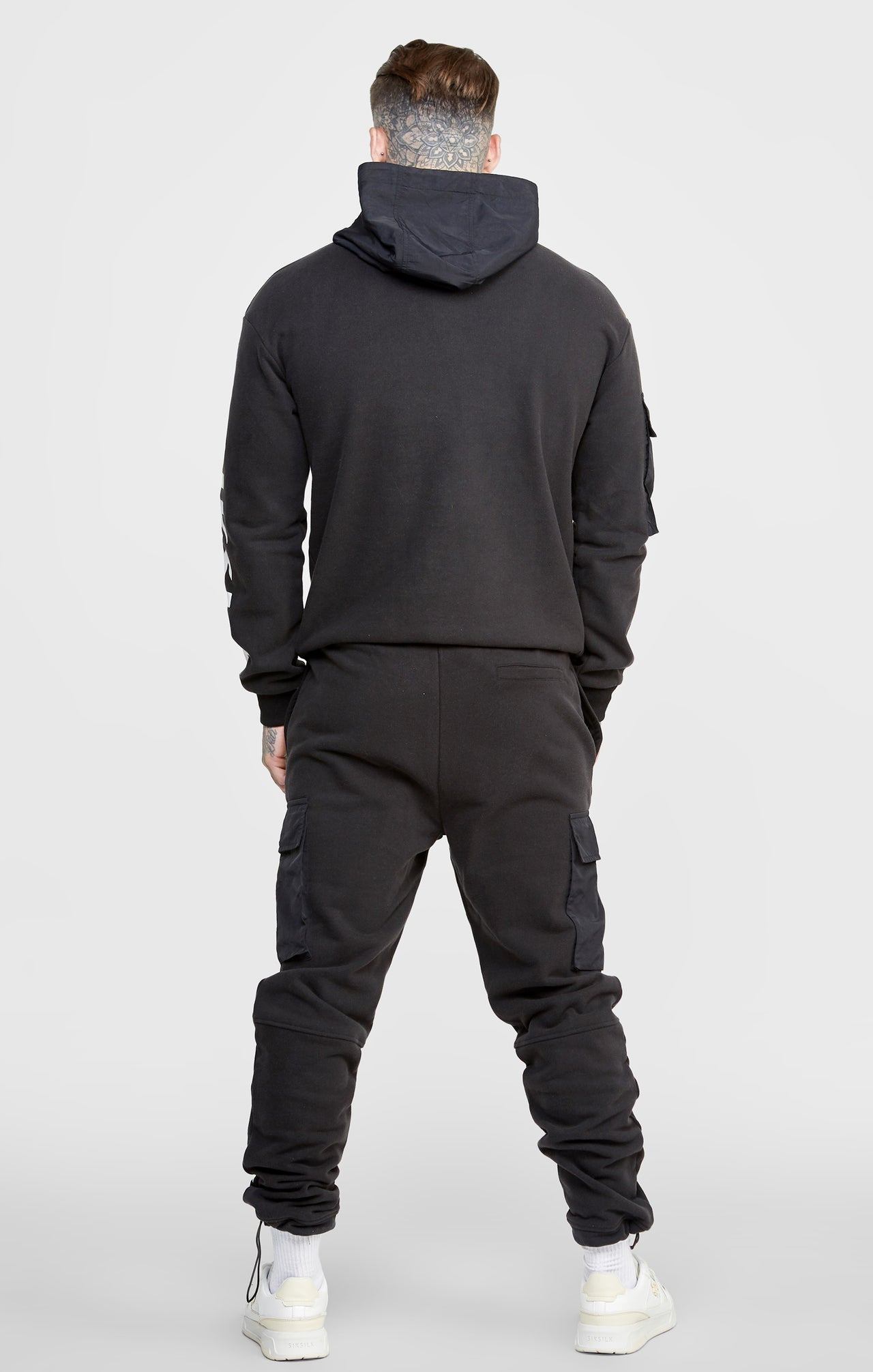 Black Contrast Pocket Cargo Pant (4)