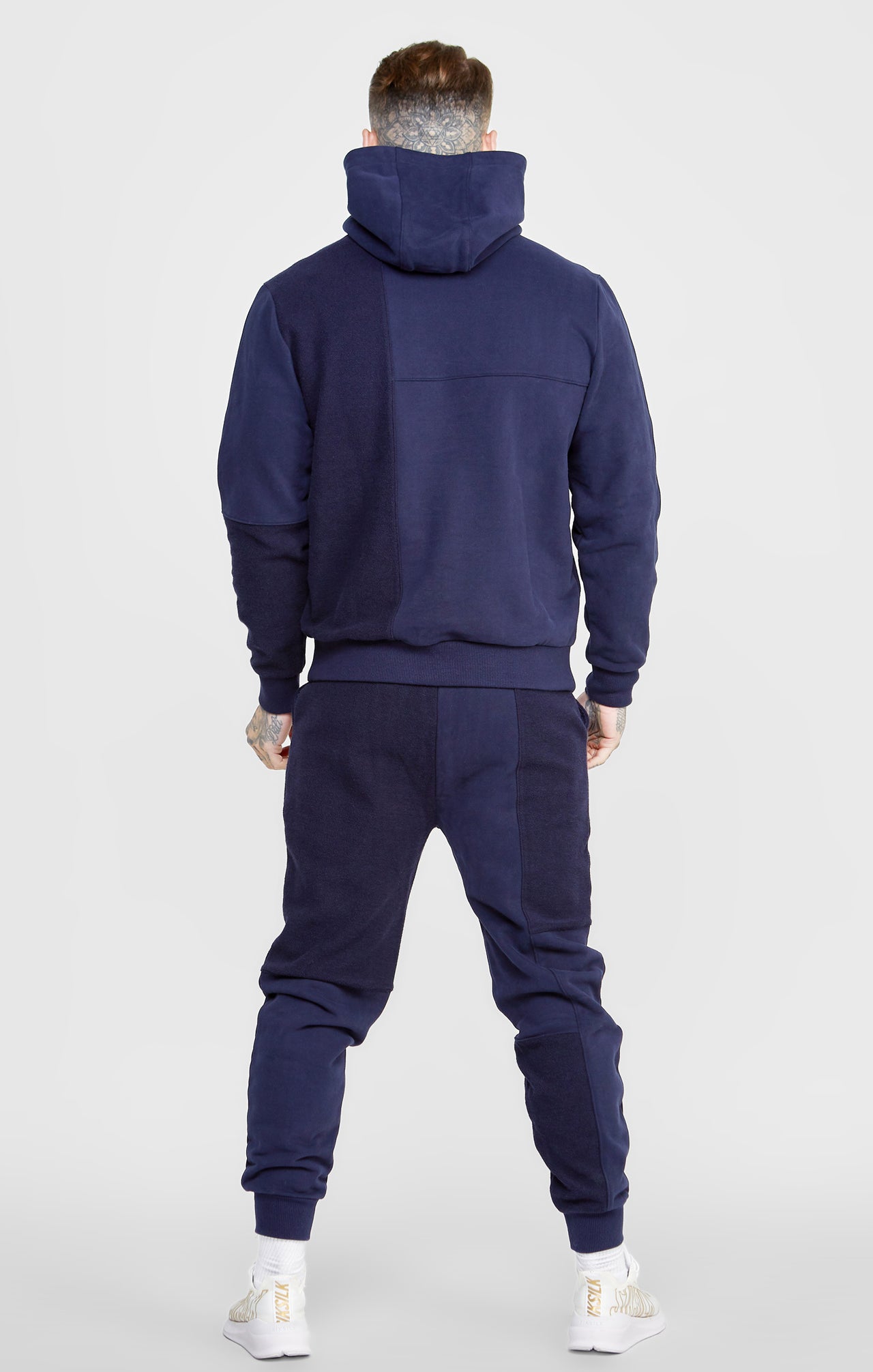 Navy Cut And Sew Reverse Jogger (5)