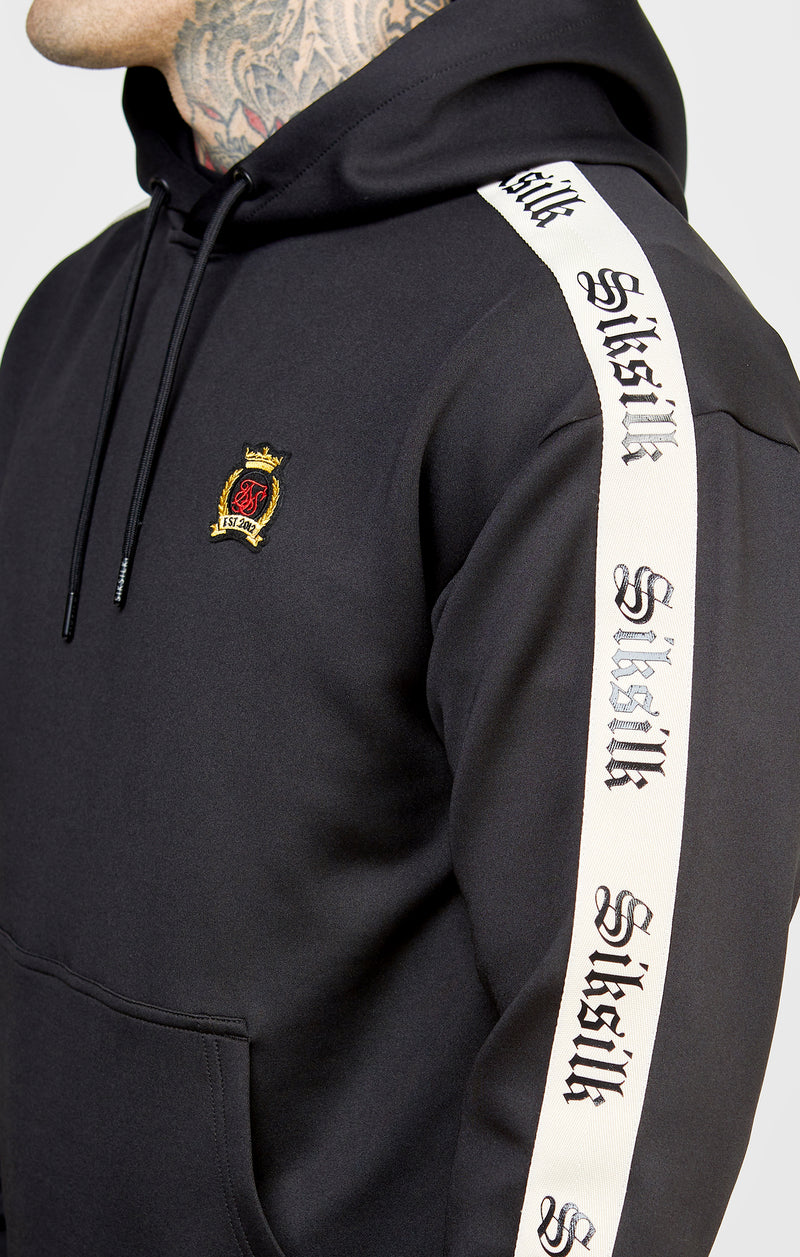 Black Poly Hoodie W Gothic Taping (1)