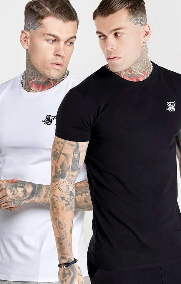 Black Twin Pack Muscle Fit T-Shirt