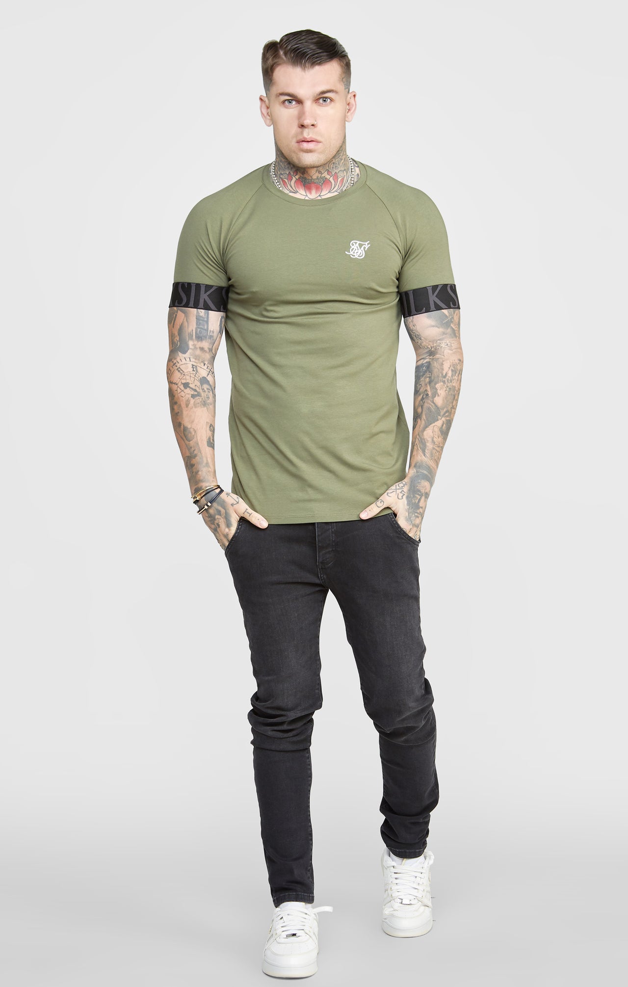 Khaki Twin Pack Muscle Fit Tech T-Shirt (3)