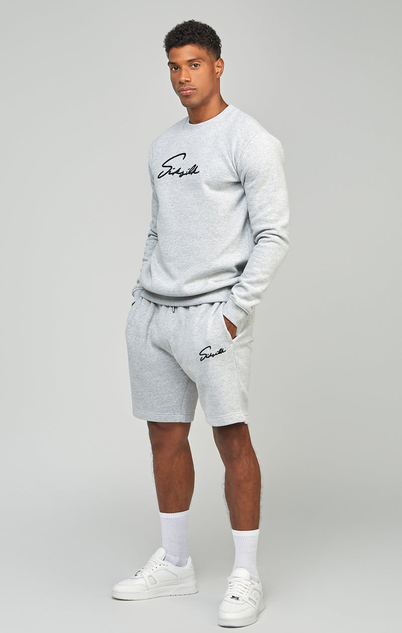 Grey Script Embroidery Sweatshirt (1)