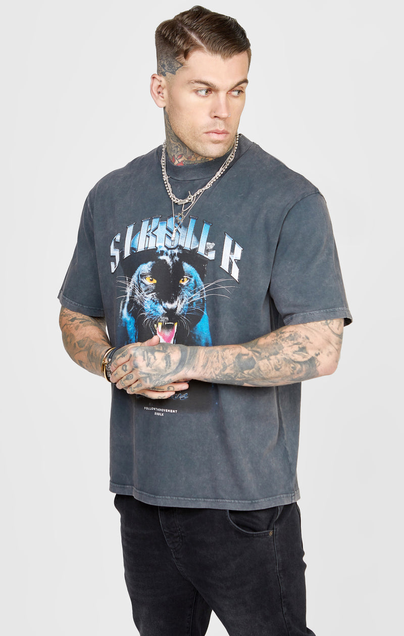 Black Graphic Oversized T-Shirt