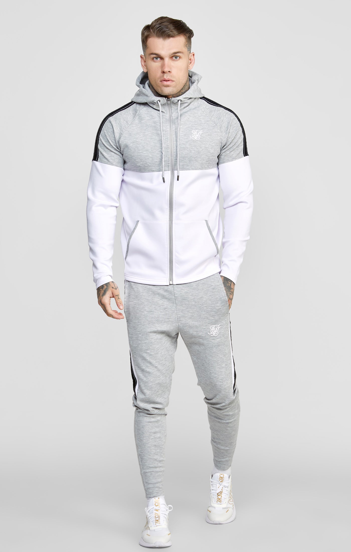 Grey hot sale marl tracksuit