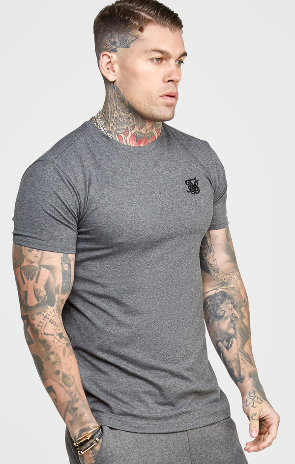 Dark Grey Essential Muscle Fit T-Shirt