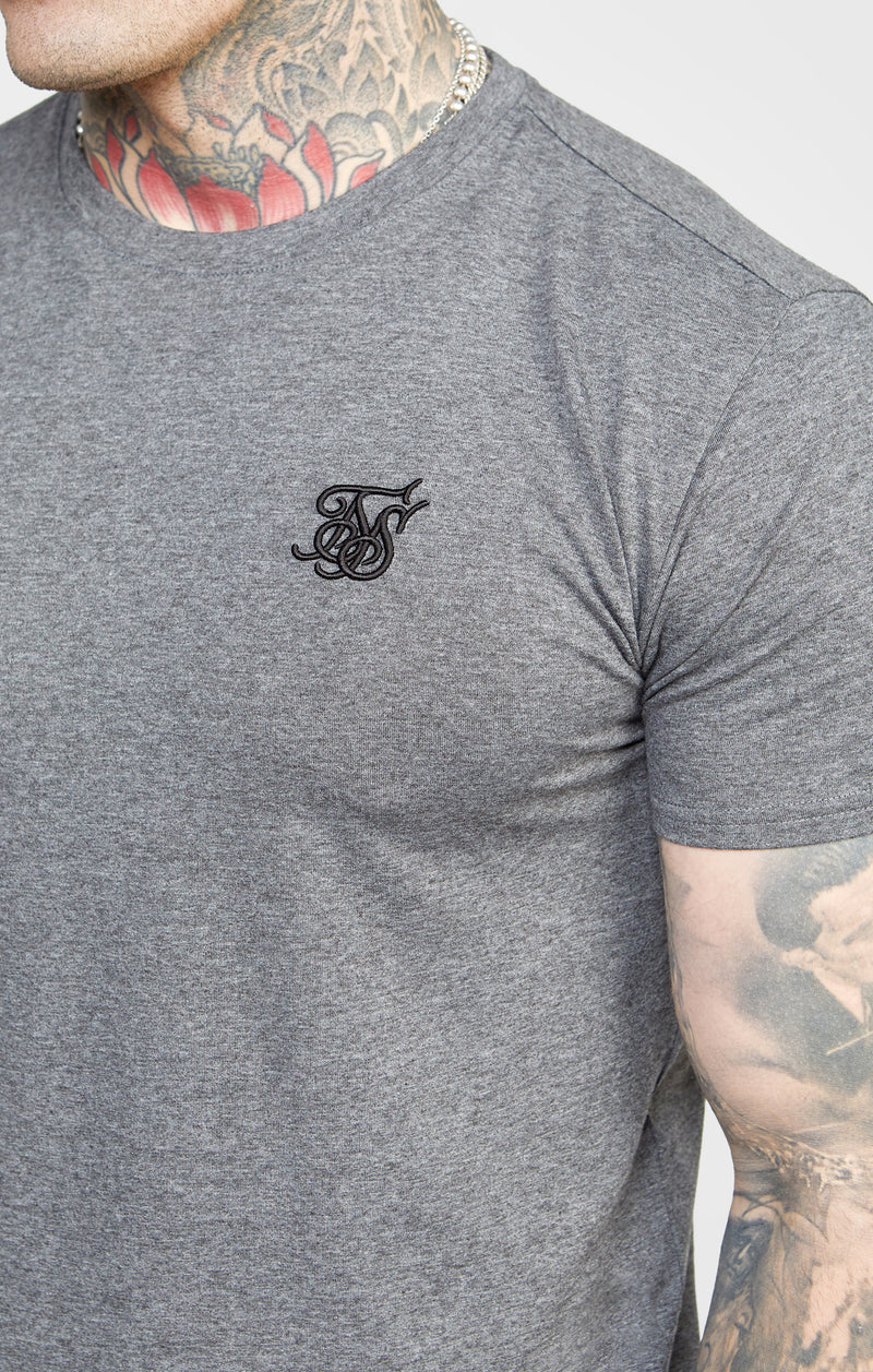 Dark Grey Essential Muscle Fit T-Shirt (1)