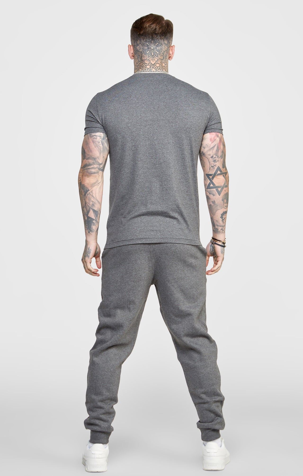 Dark Grey Essential Muscle Fit T-Shirt (4)