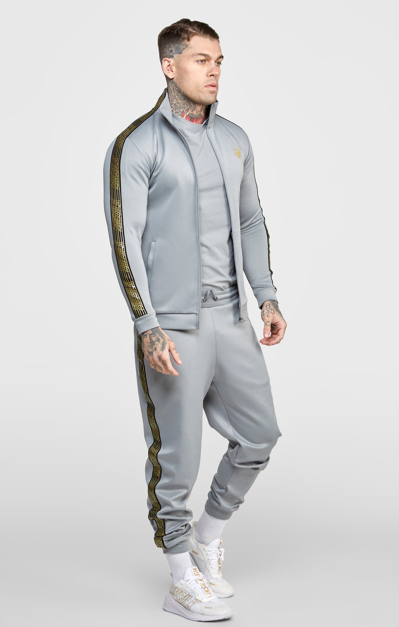 Grey Taped Track Top (2)