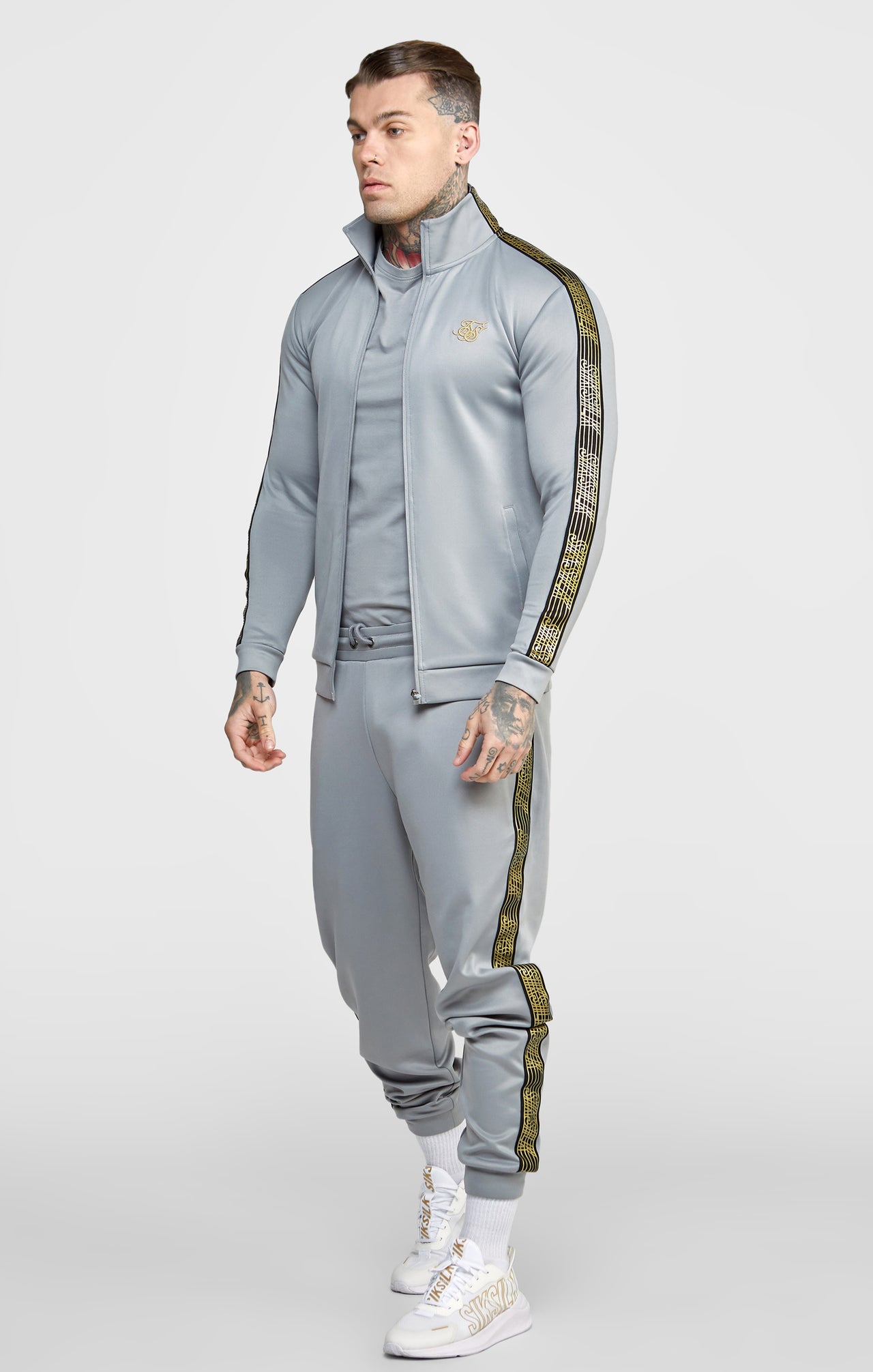 Grey Taped Track Top (3)
