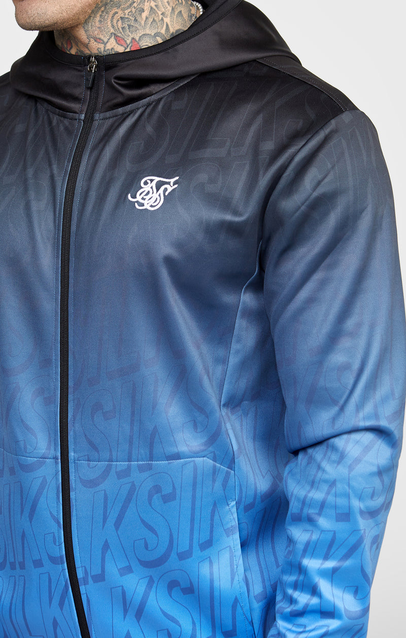 Blue Logo Fade Zip-Thru Hoodie (1)