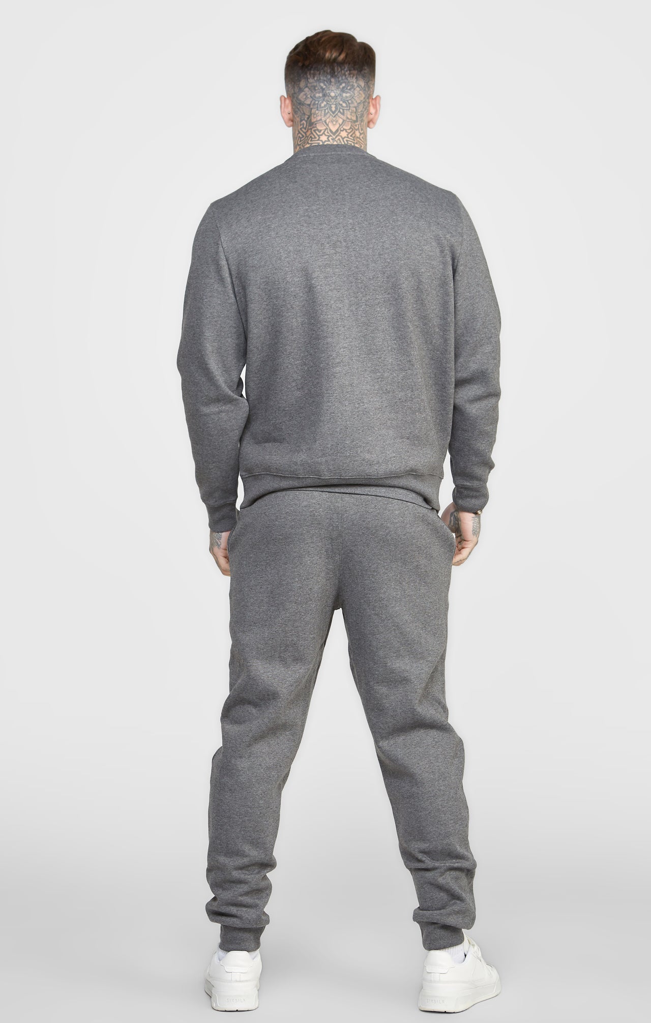 Grey Marl Essential Sweatshirt (4)