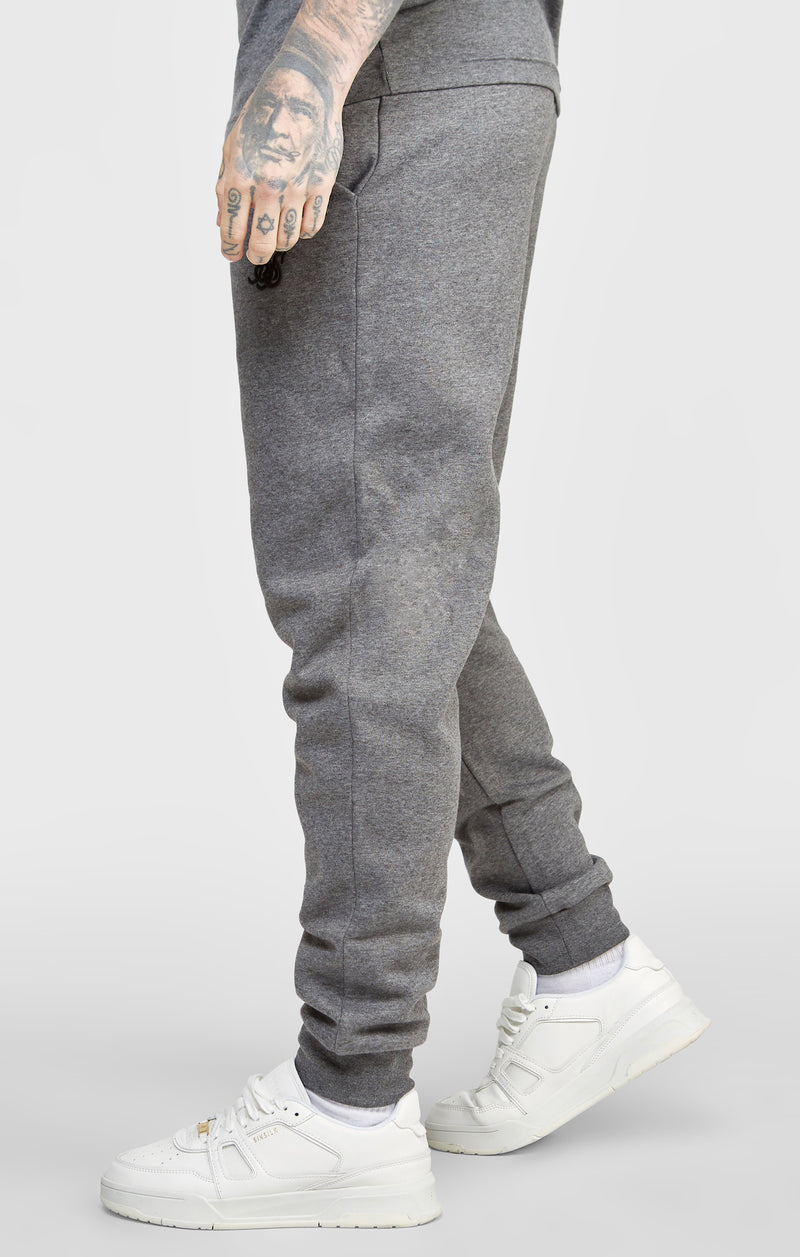 Grey Marl Essential Cuffed Jogger (1)