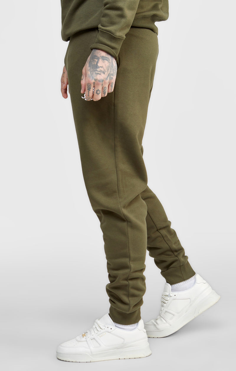 Khaki Essential Cuffed Jogger (1)