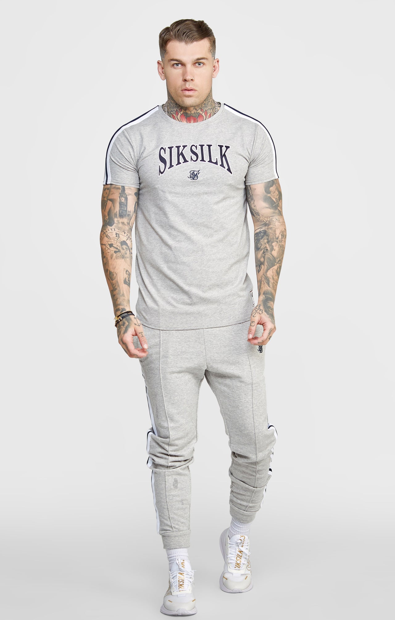 Grey Collegiate Muscle Fit T-Shirt (2)