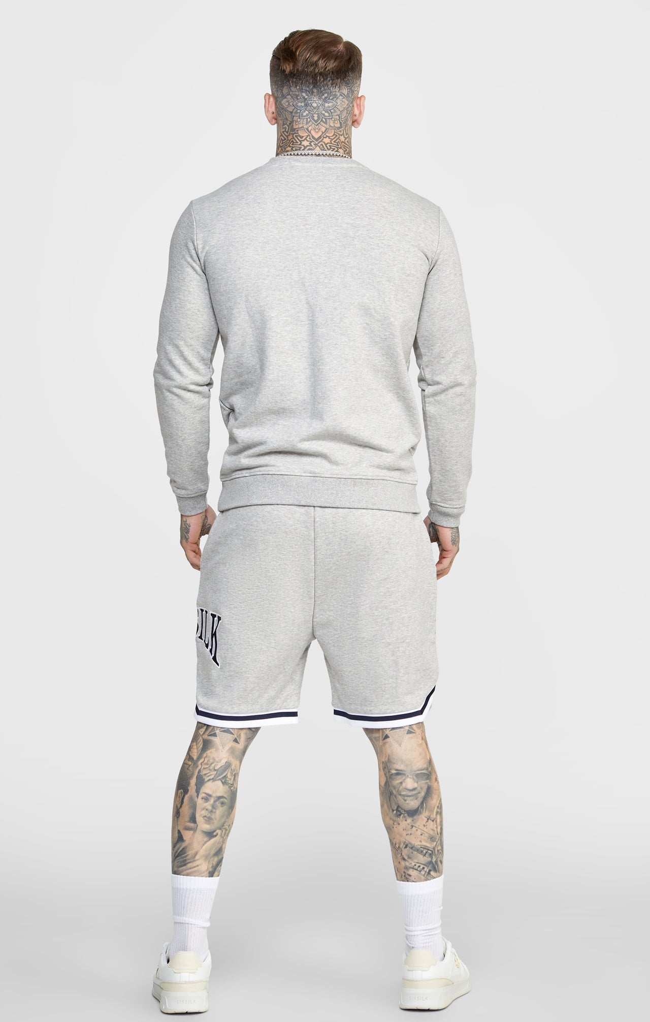 Grey Marl Collegiate Sweatshirt (4)